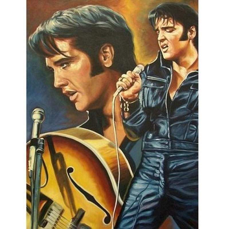 Elvis Presley en train de chanter Diamond painting | DIY diamond painting | Trendy diamond painting | Amazon diamond painting | Action diamond painting | 5D diamond painting